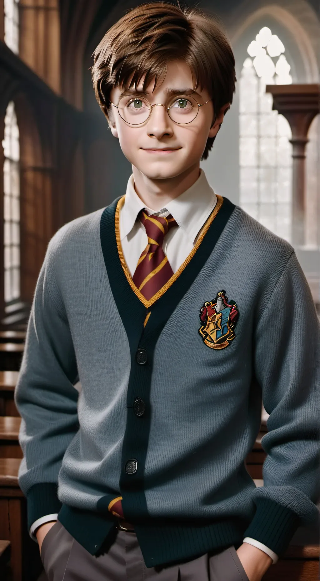 ai character: Harry Potter  background