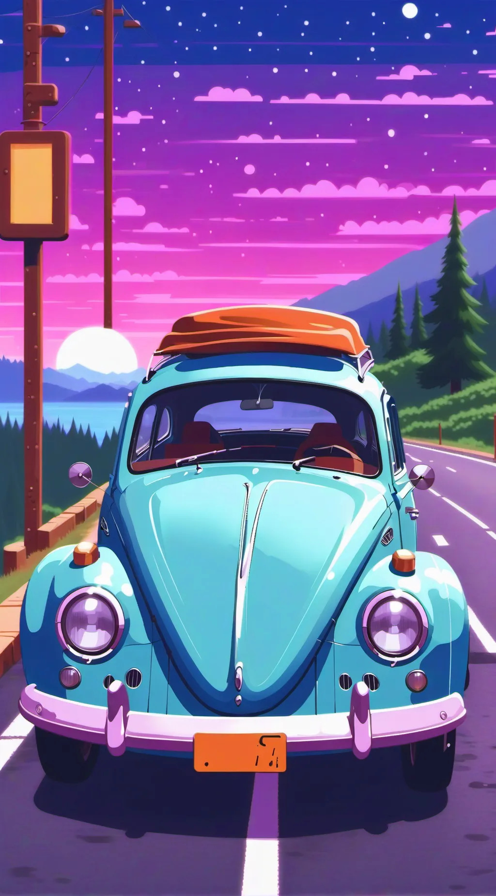ai character: Sprunki road trip background