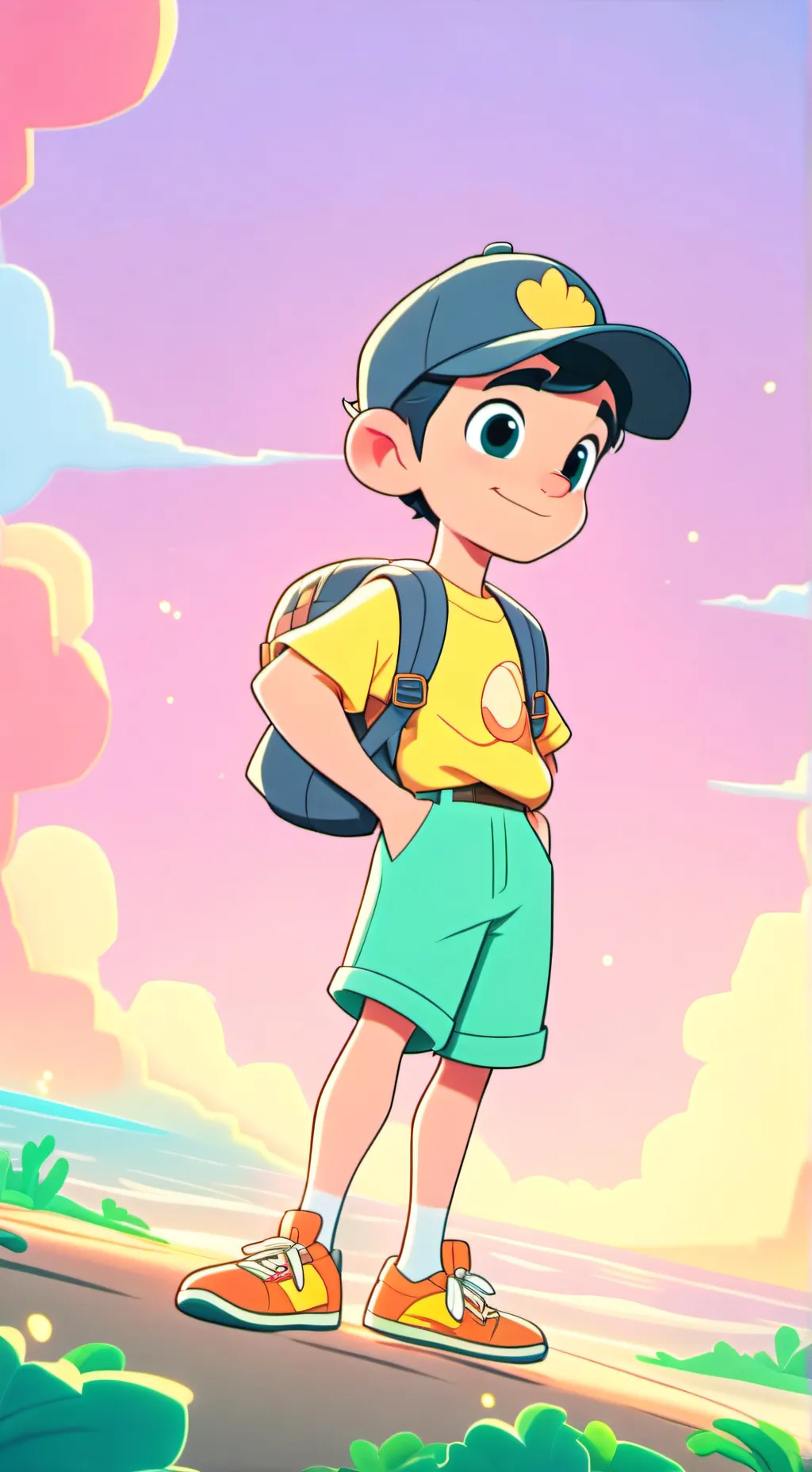 ai character: cool as ice silly background