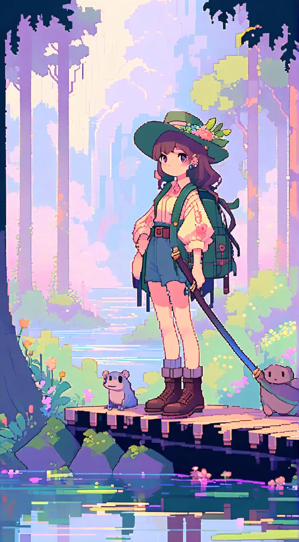 ai character: amphibia background