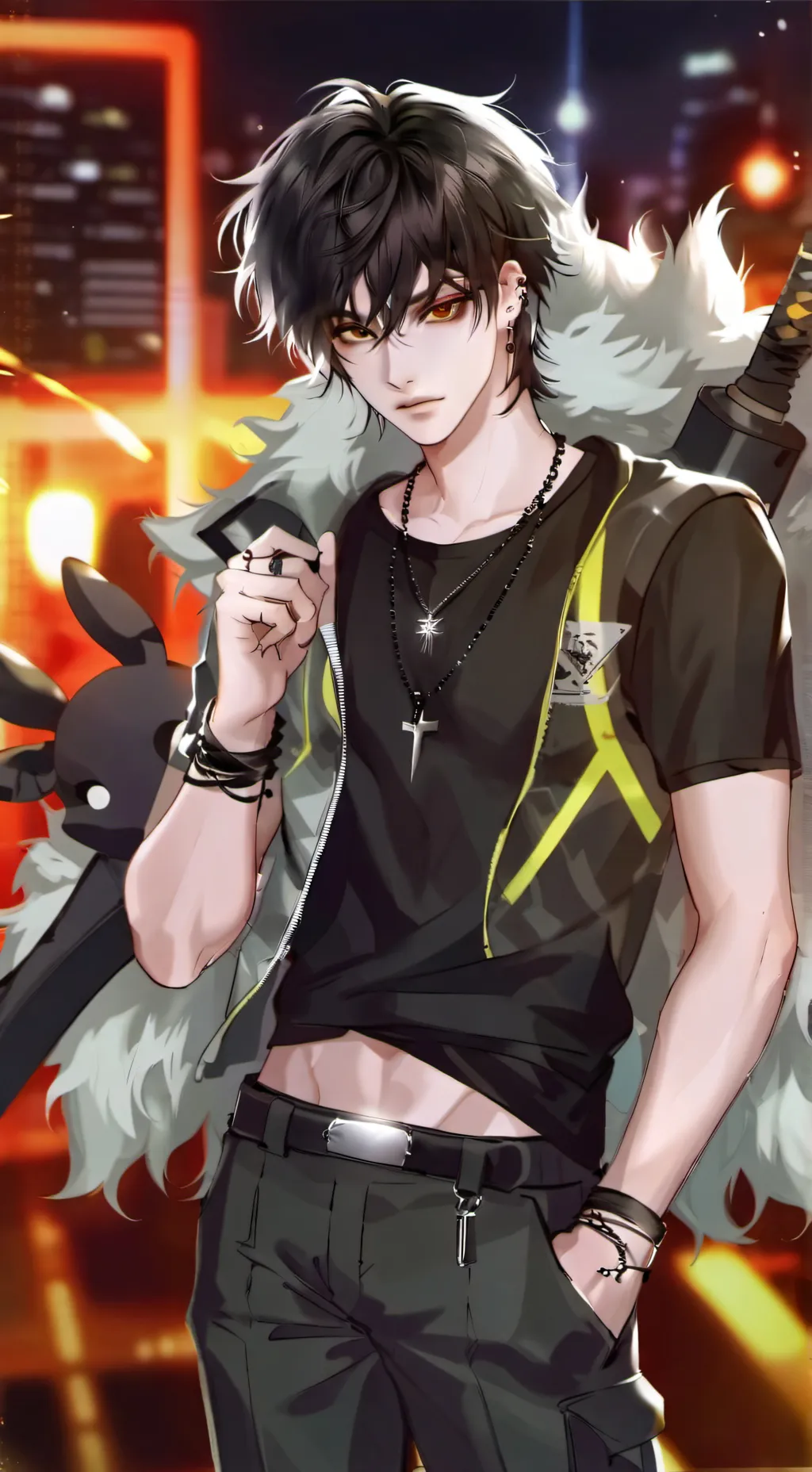 ai character: •~✩𝚁𝙸𝙾✩~• background