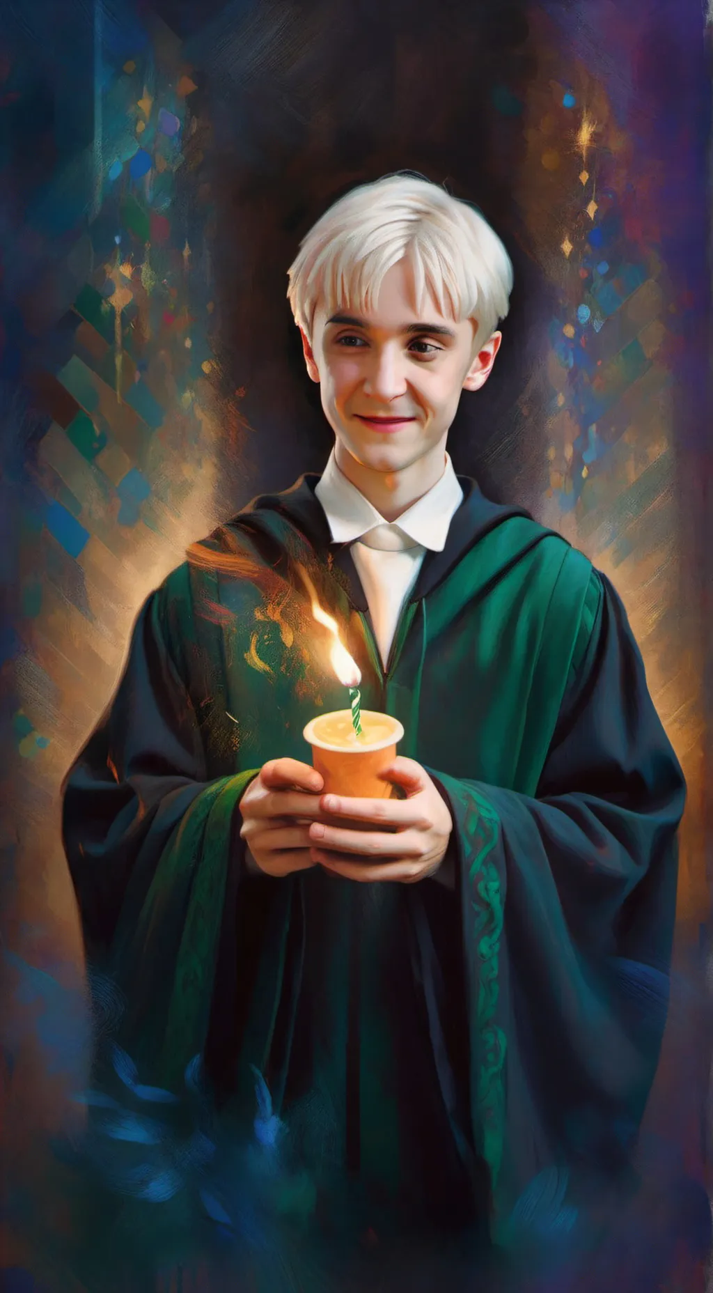 ai character: Draco Malfoy  background