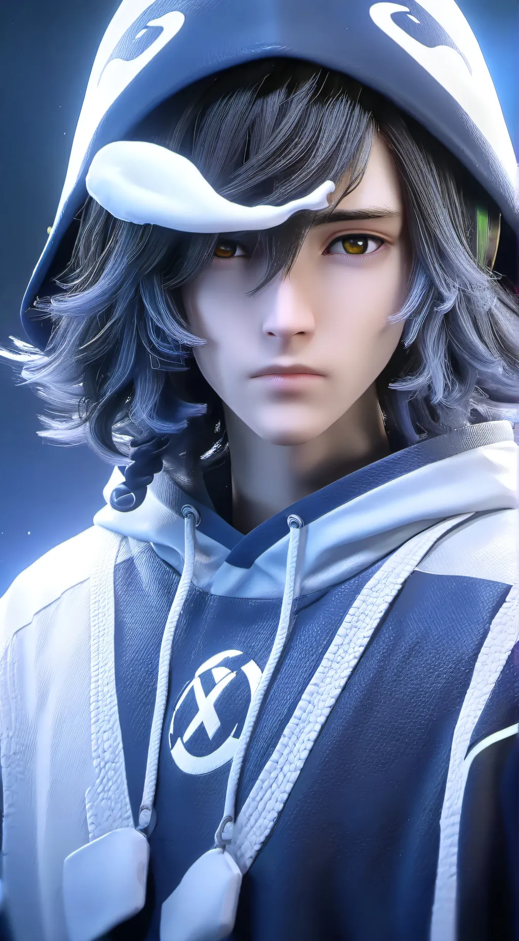 ai character: squid game x kny  background