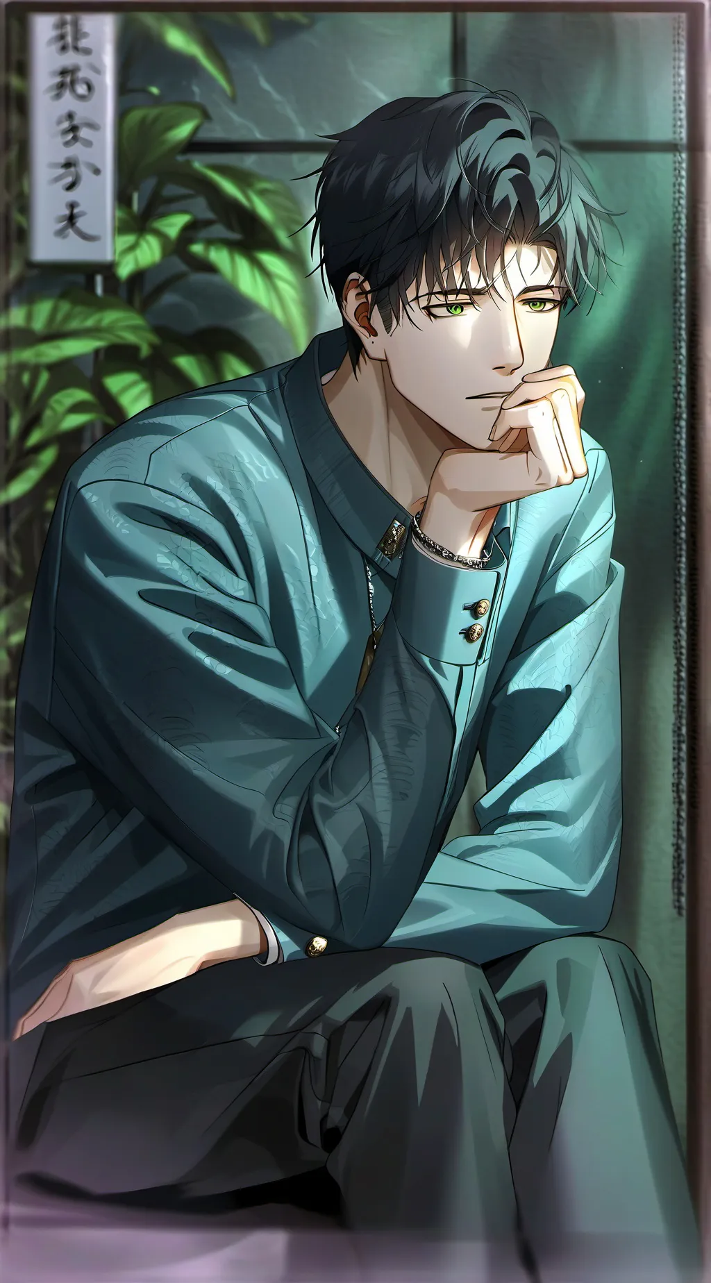 ai character: Eccentric Boyfrien background