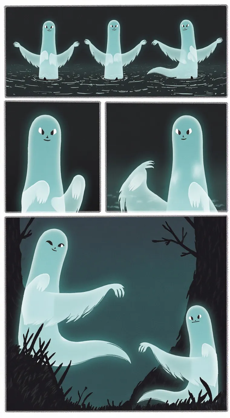 ai character: fantasma fofinho background