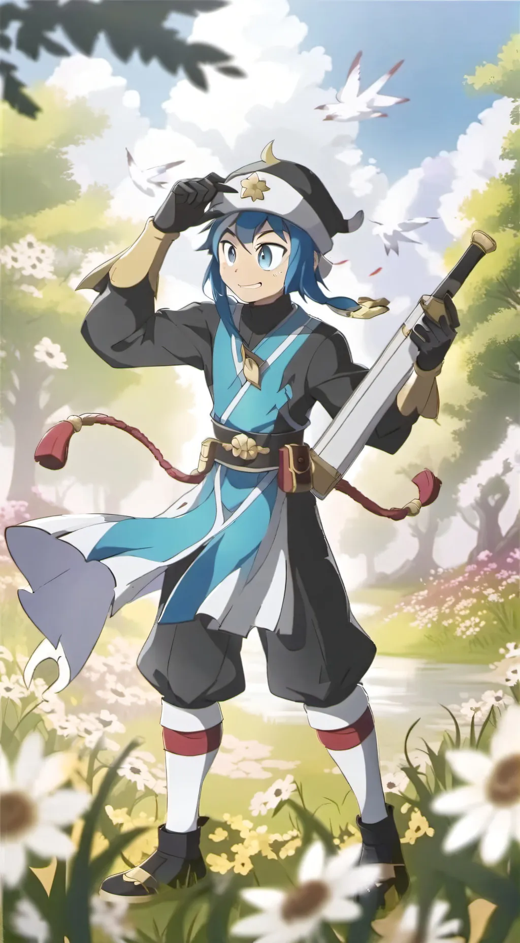 ai character: oshinoko x sonic background