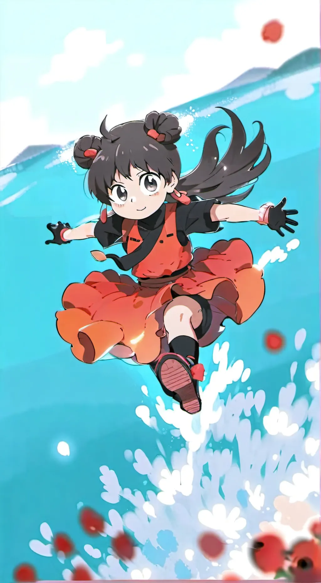 ai character: Shoko komi background