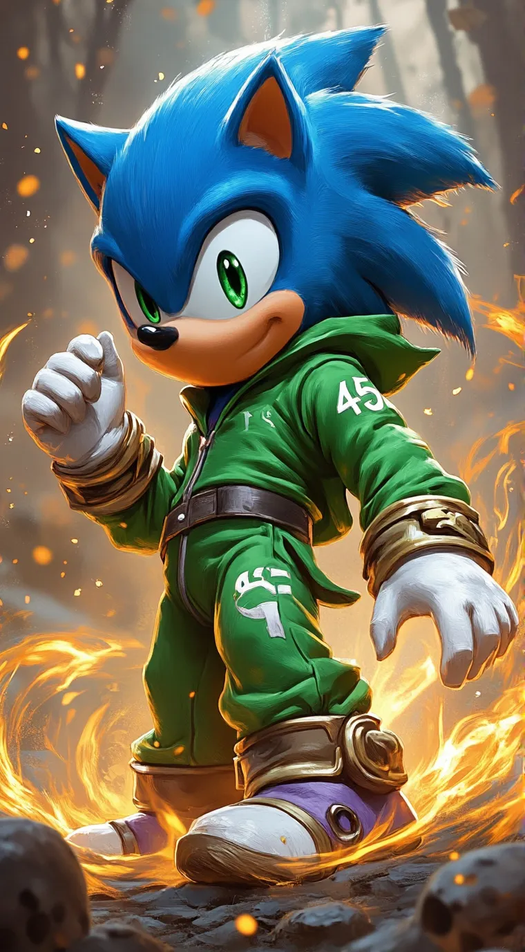 ai character: Sonic (Squid Game) background