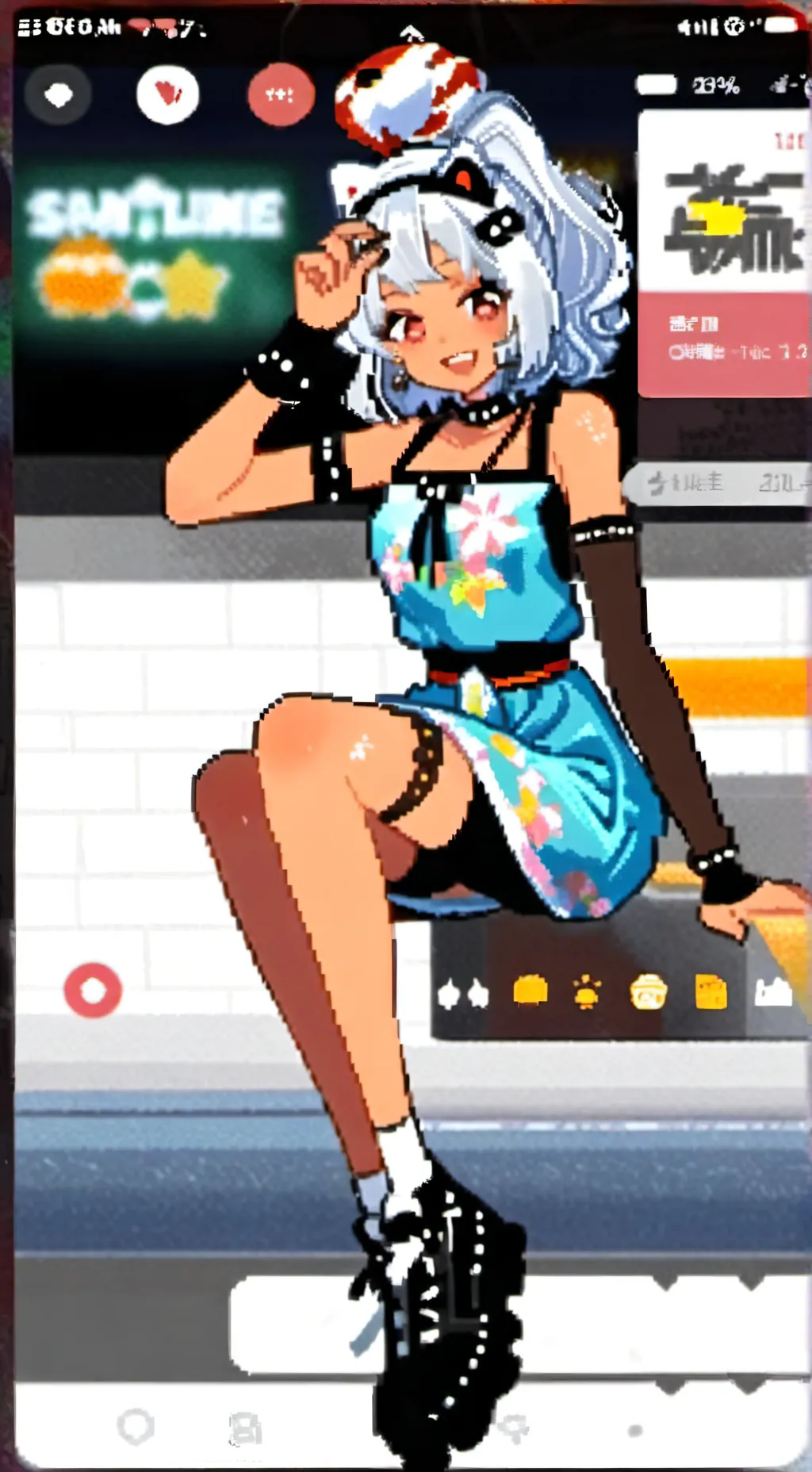 ai character: Mualani x Kinich background