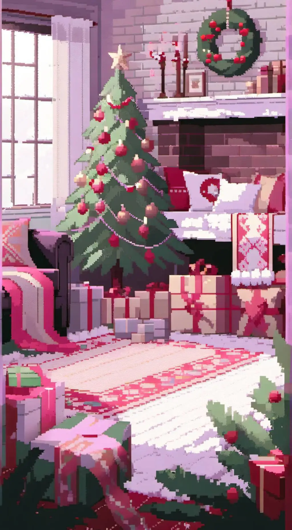 ai character: JJK christmas background