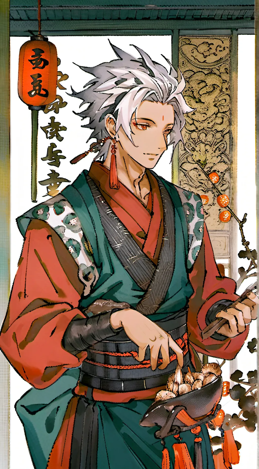 ai character: Tanjiro Kamado background