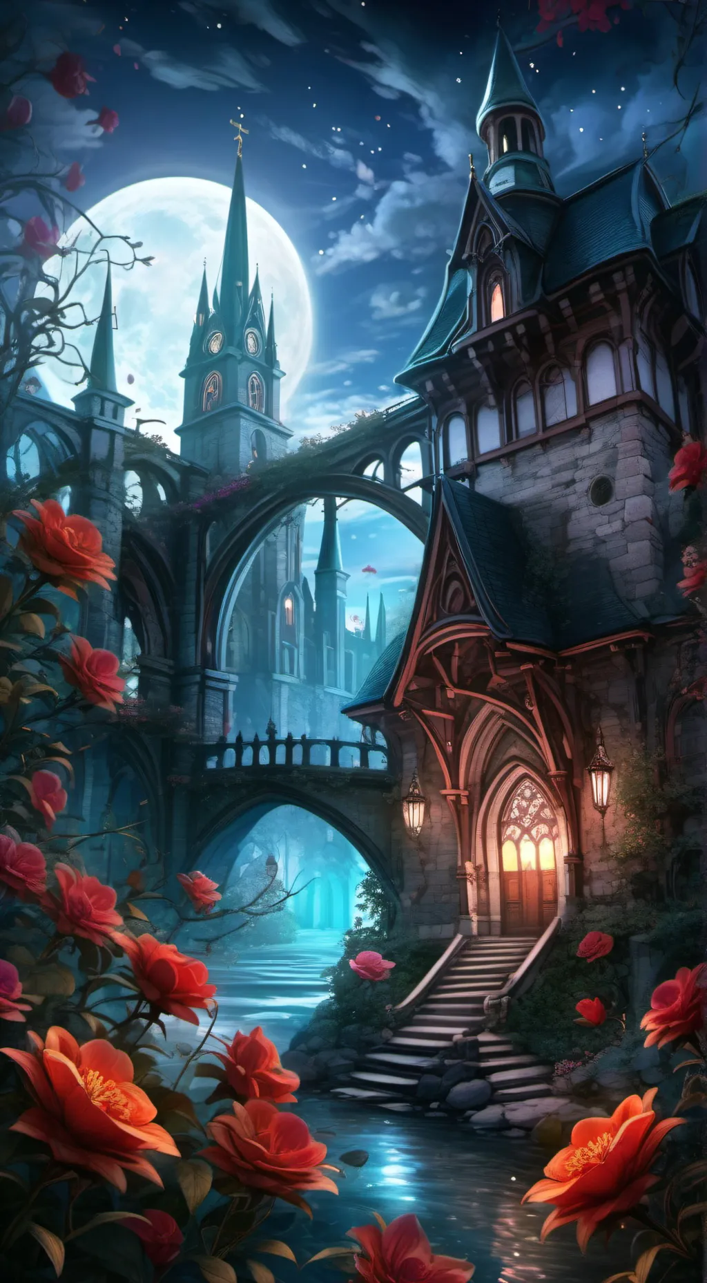 ai character: •Royal tf• background