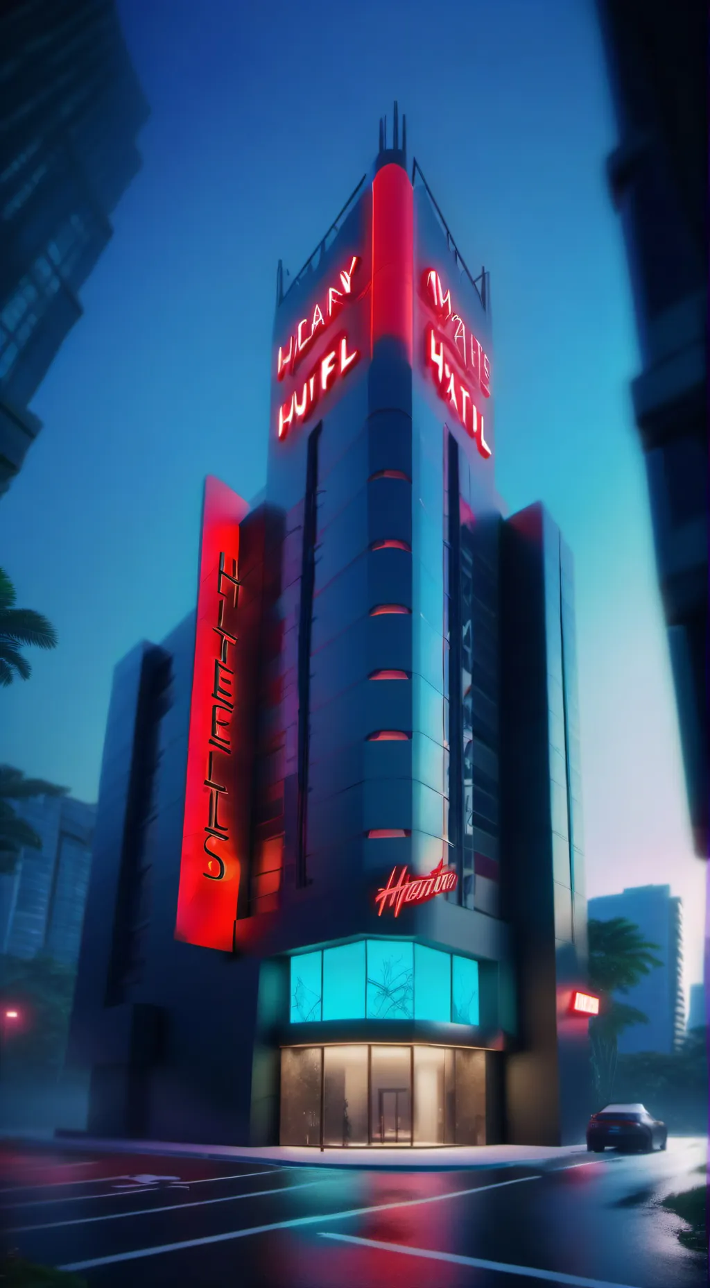 ai character: HH furry infection background