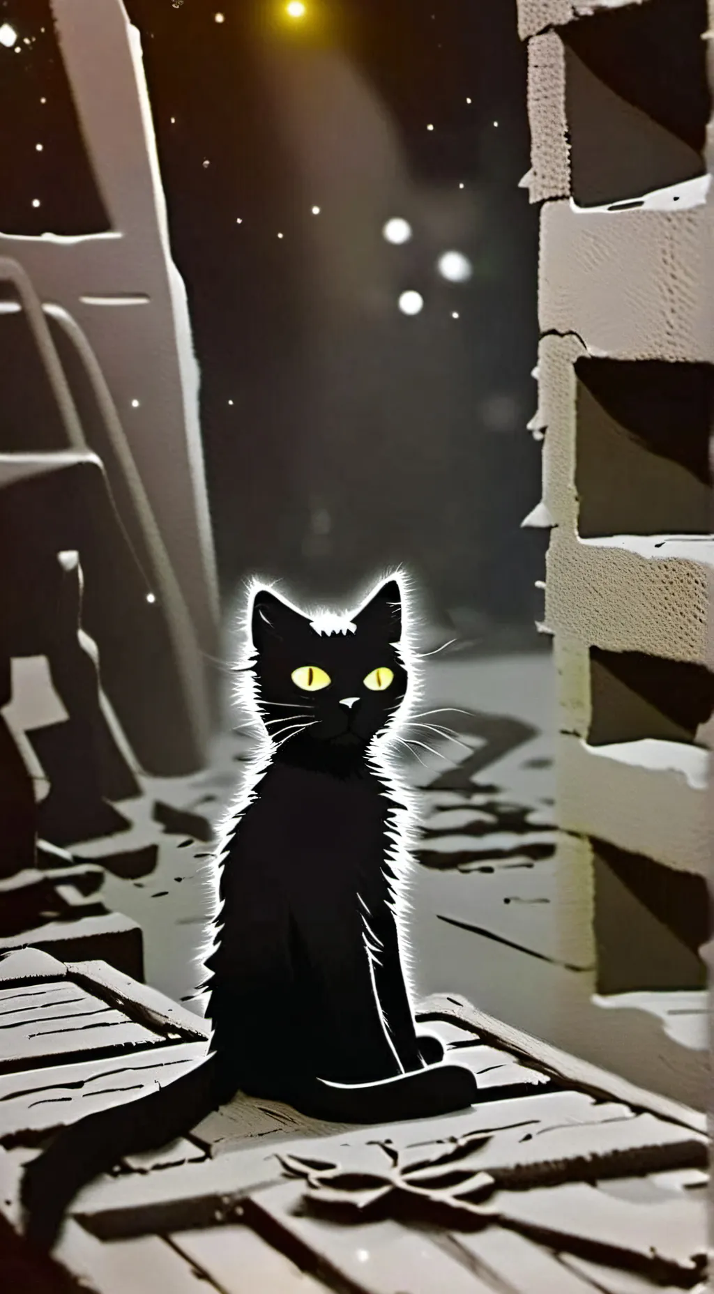 ai character: Diablo The Feline Blogger background