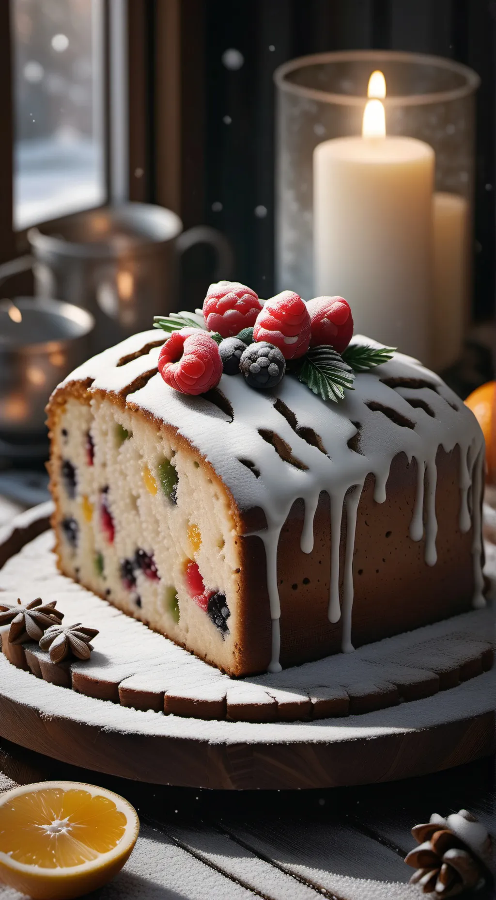 ai character: Fruitcake 8!!! background