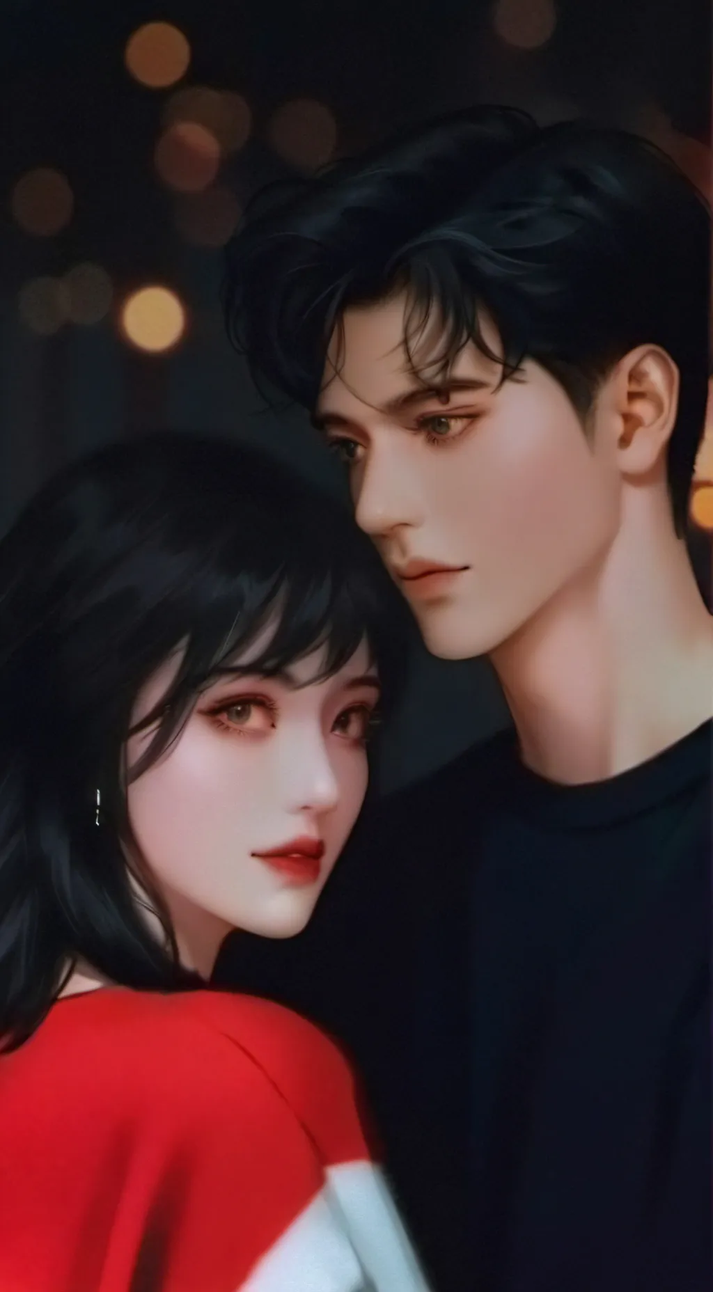 ai character: Me and my sis :) background