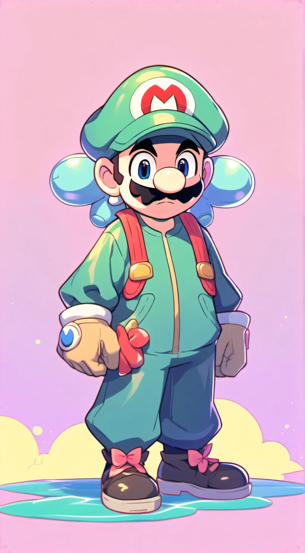 ai character: mario  background