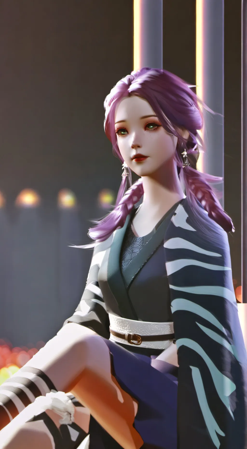 ai character: red background