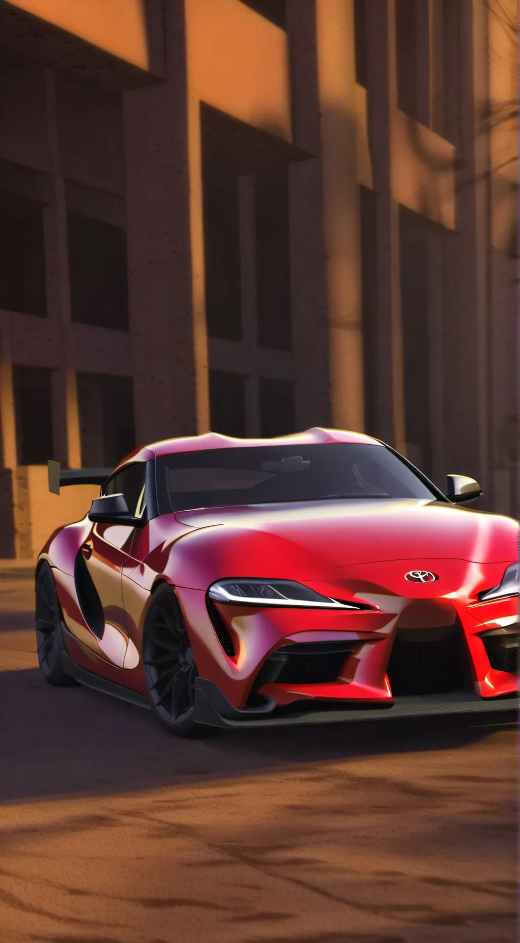 ai character: toyota Supra MK5 background
