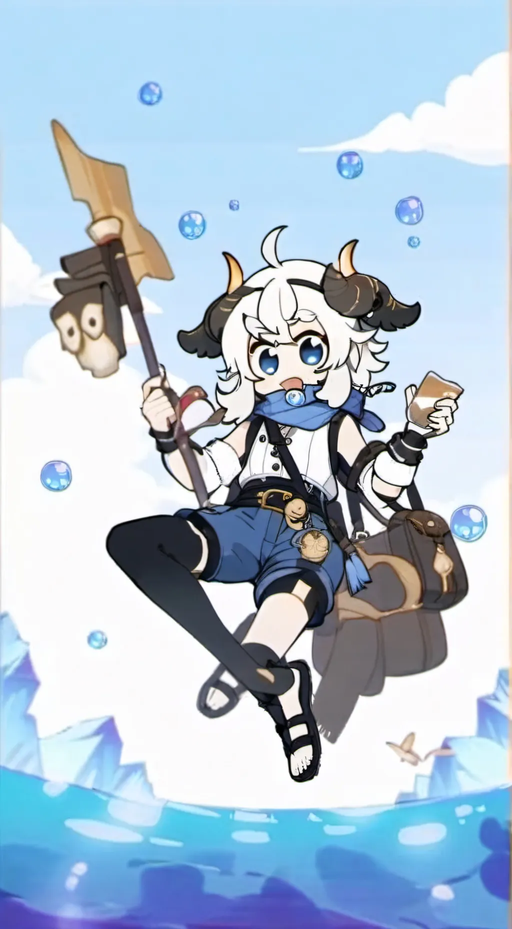 ai character: 🤍~Bubble~🤍 background