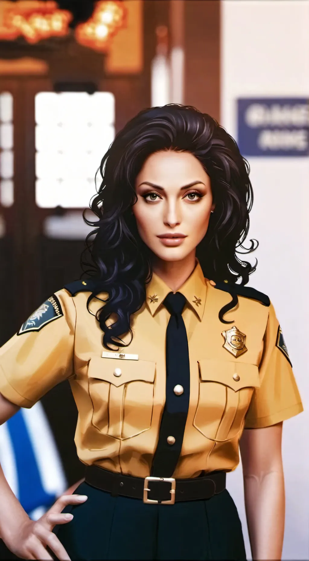 ai character: Jo lupo from Eurek background