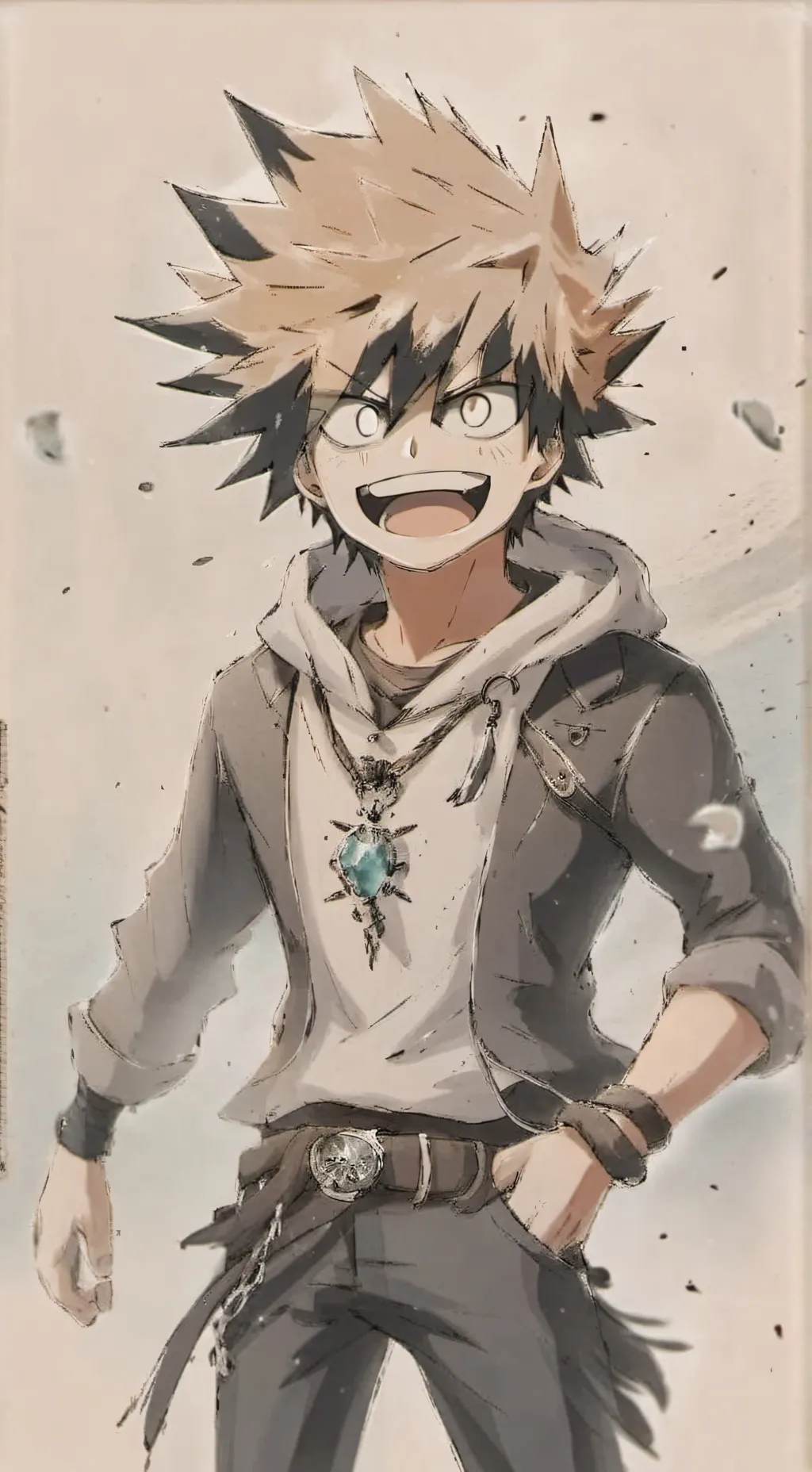 ai character: katsuki Bakúgo background