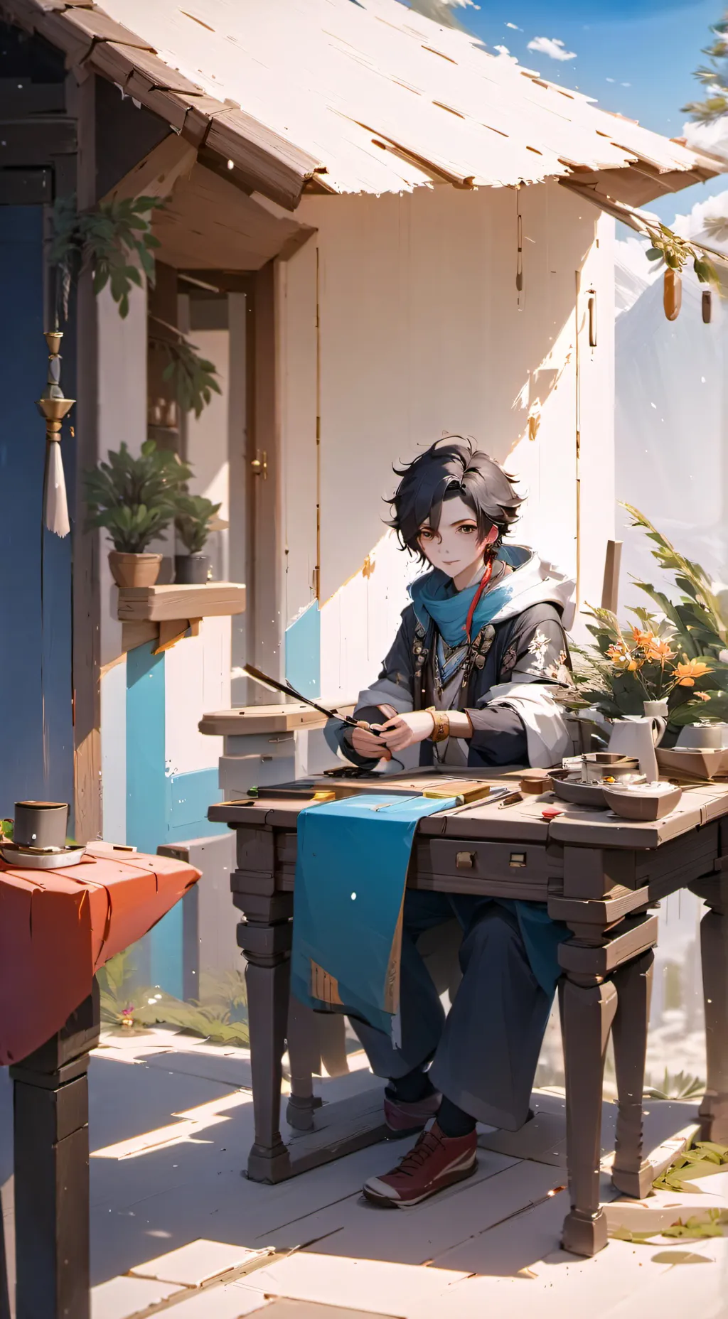 ai character: lucas background