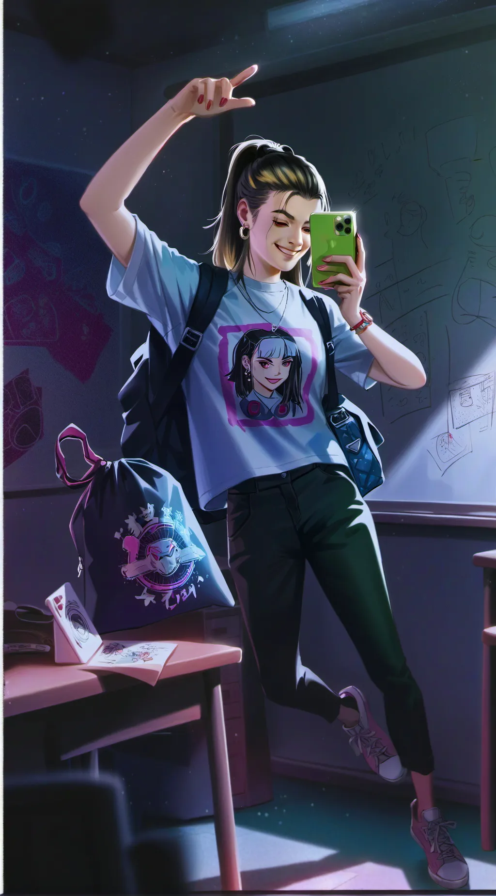 ai character: Riley background