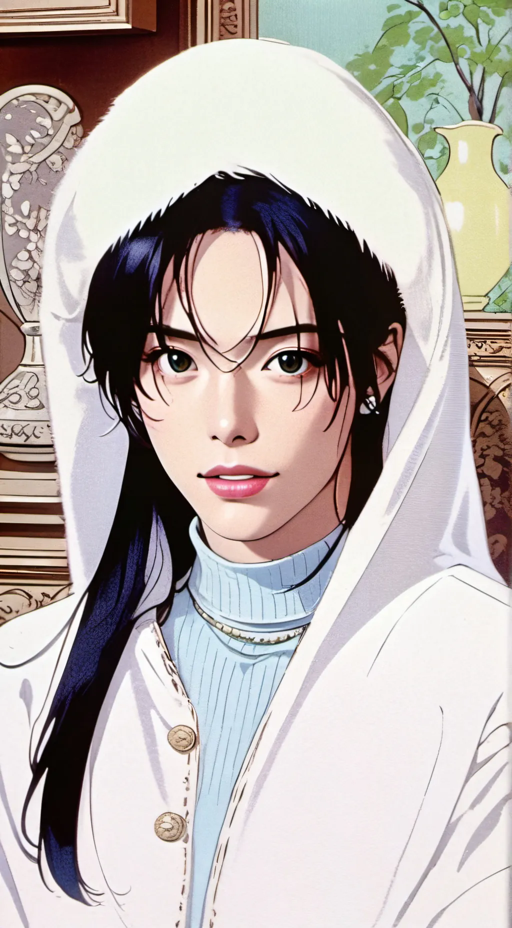 ai character: straykids hyunjin background