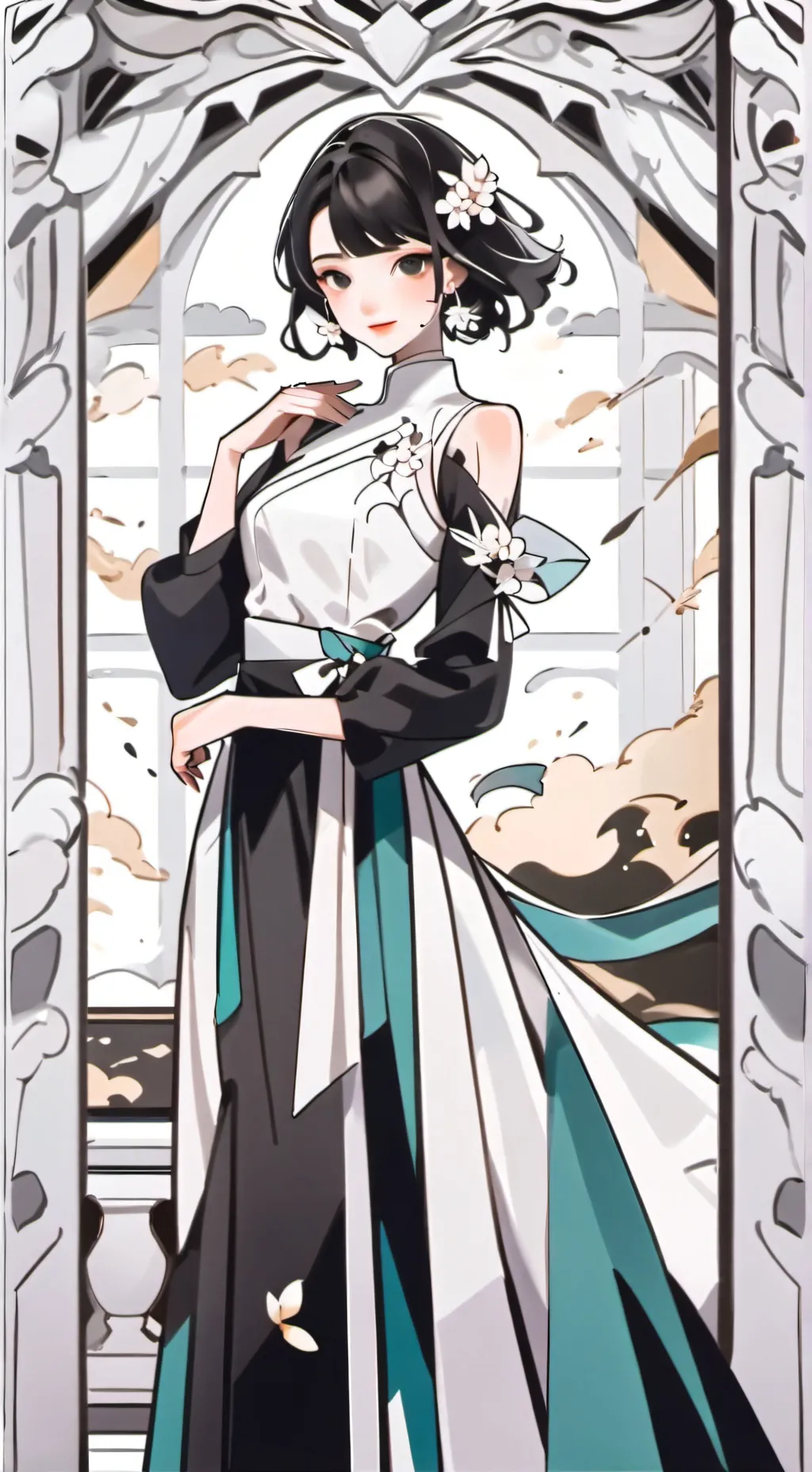 ai character: Miss bloomie background