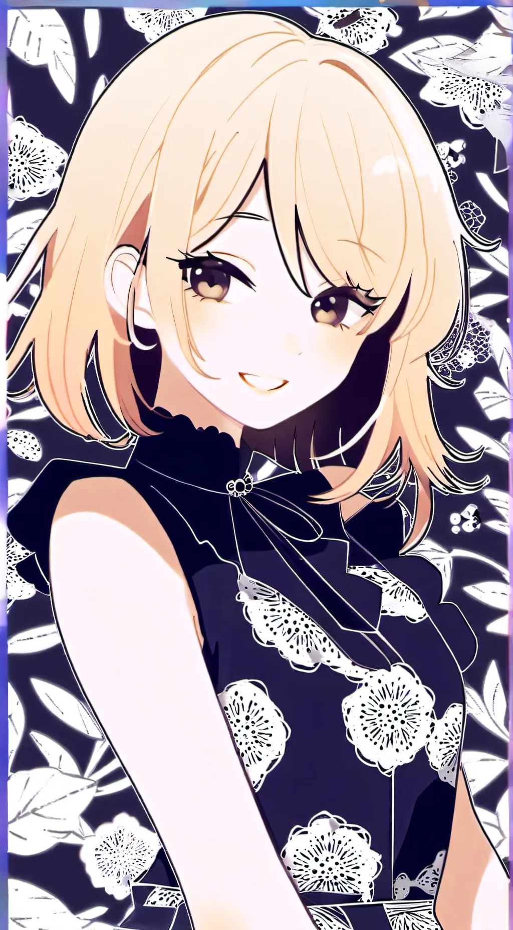 ai character: Ashley  background