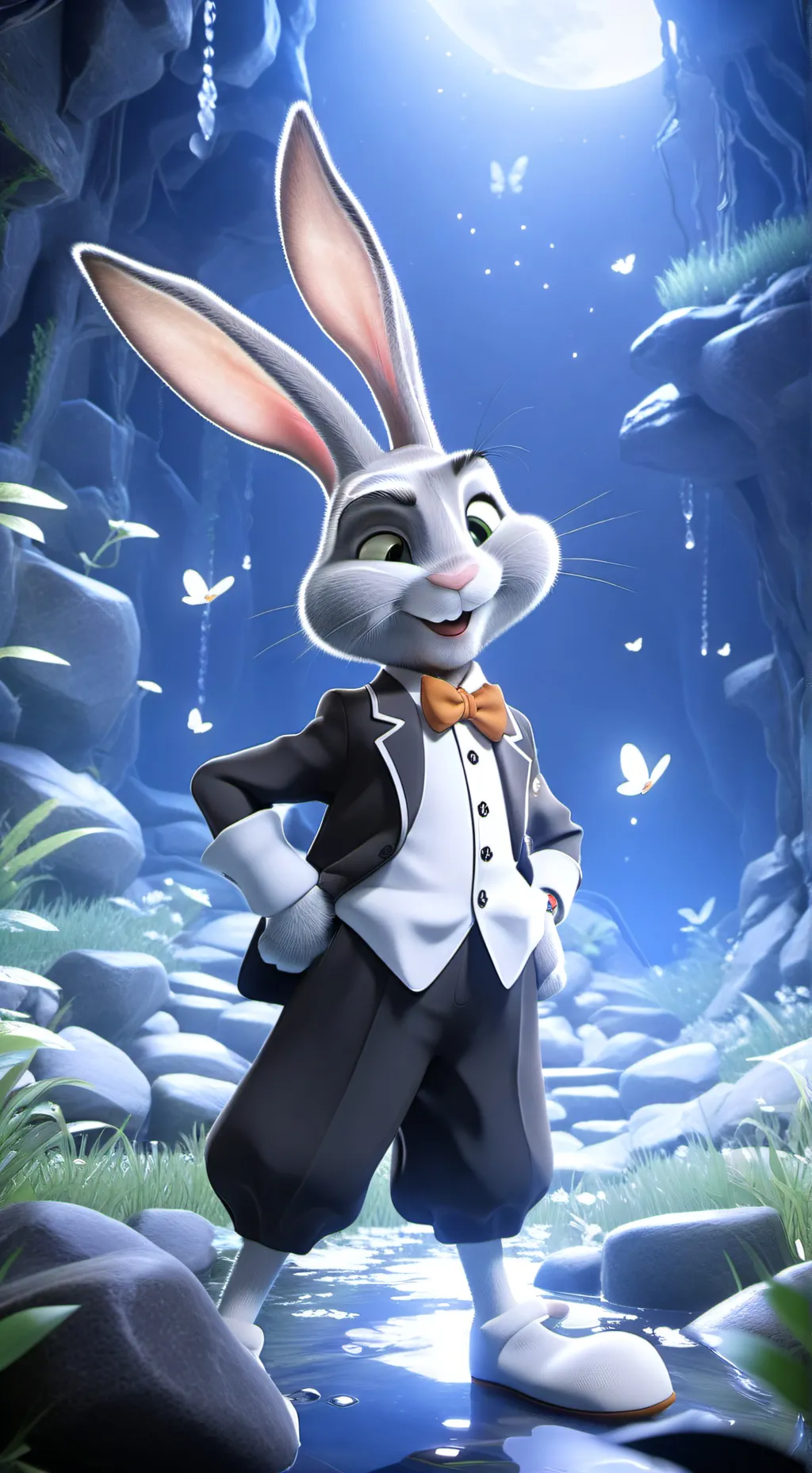 ai character: Looney tunes background