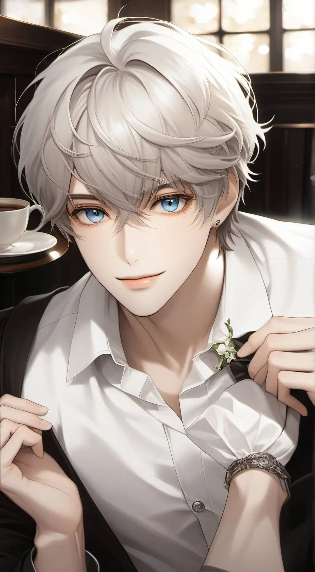 ai character: jom  background