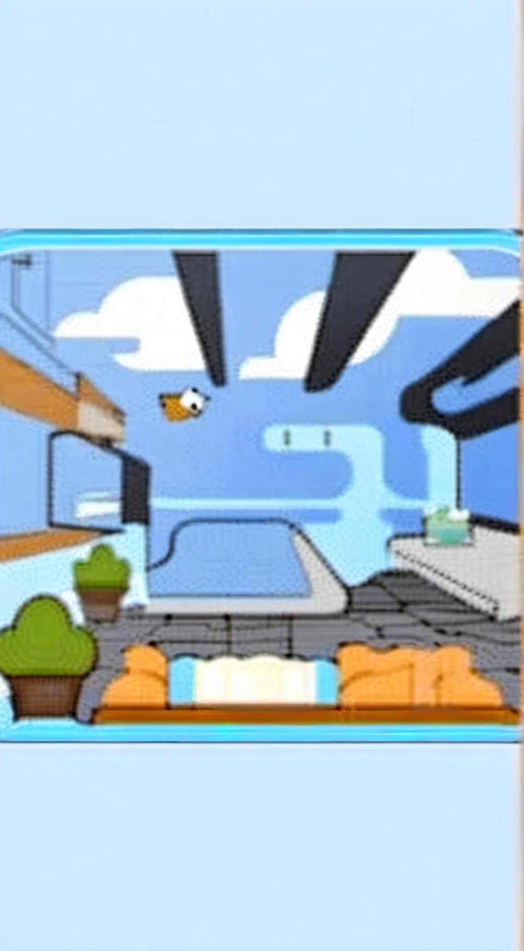 ai character: bluey background