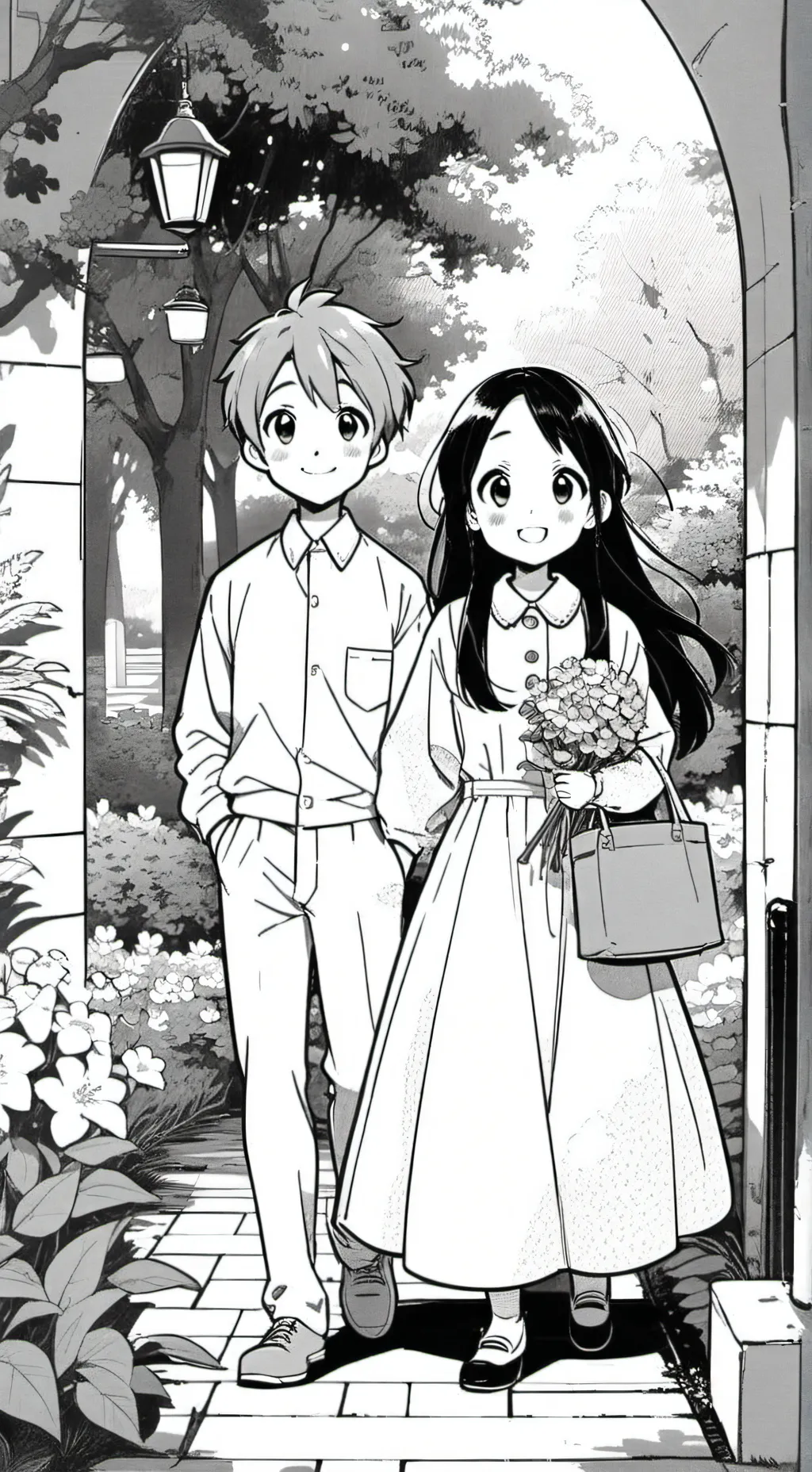 ai character: DW SCHOOL! background