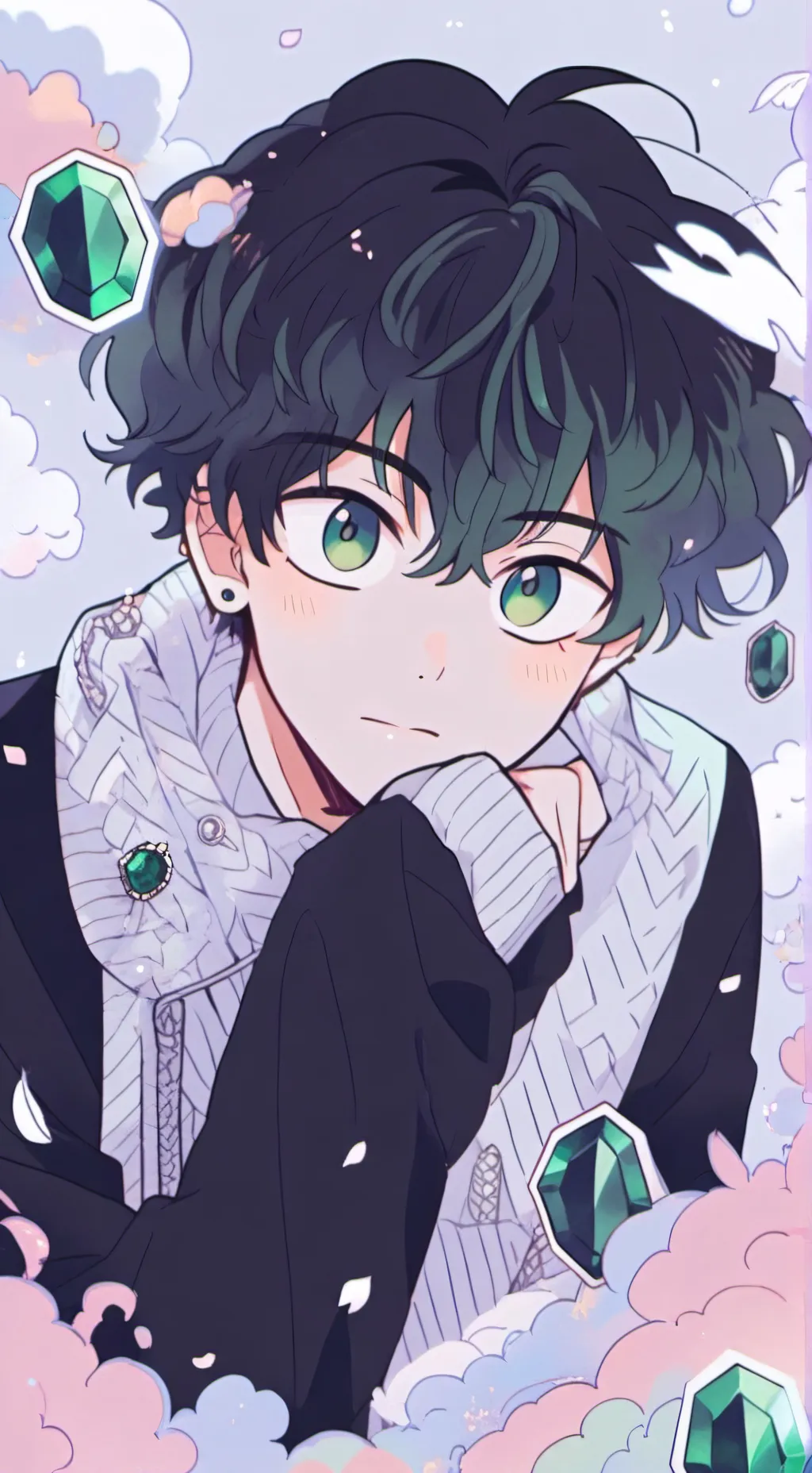ai character: izuku midoriya background