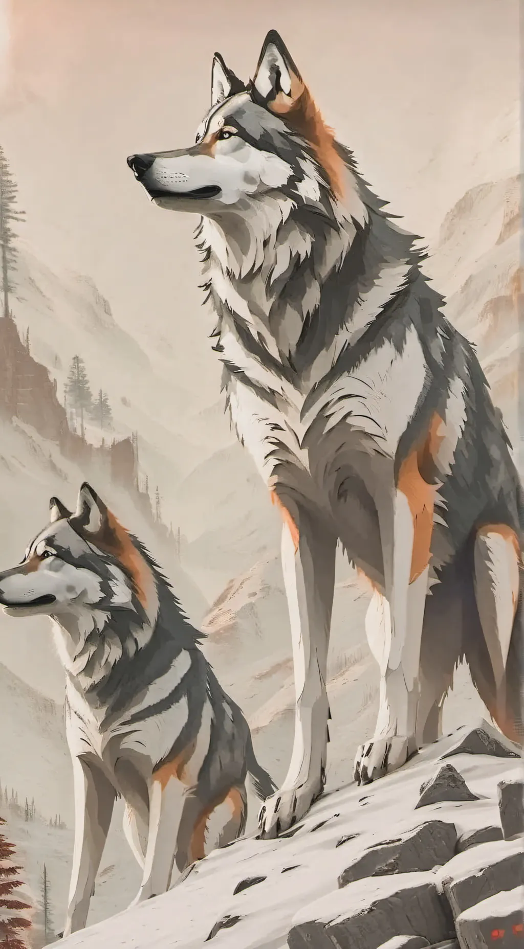 ai character: wolf pack background