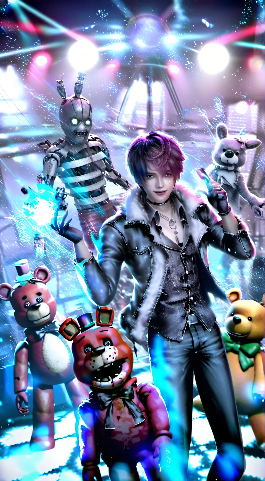 ai character: FNAF 1 and 2 background