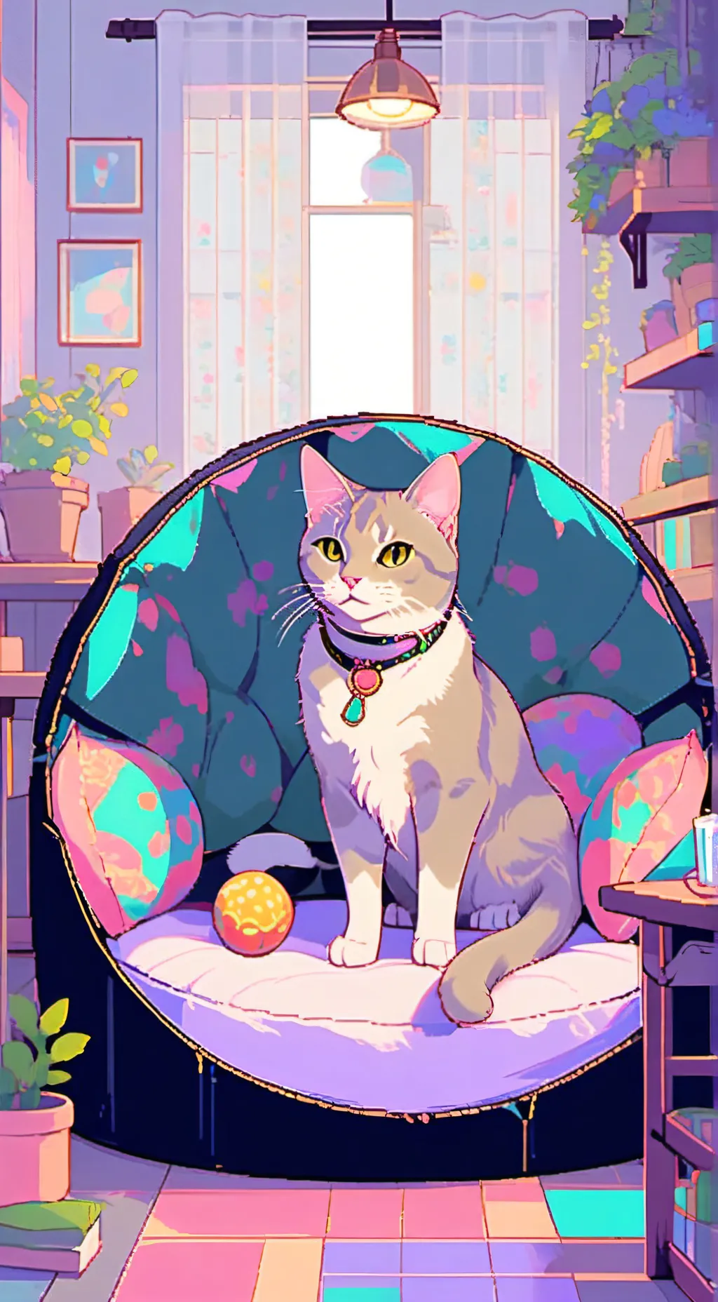 ai character: luna background