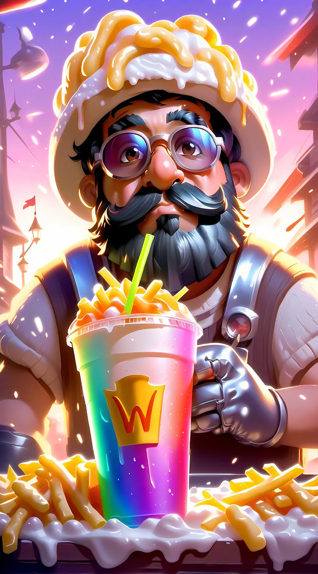 ai character: IME HUNGRY background