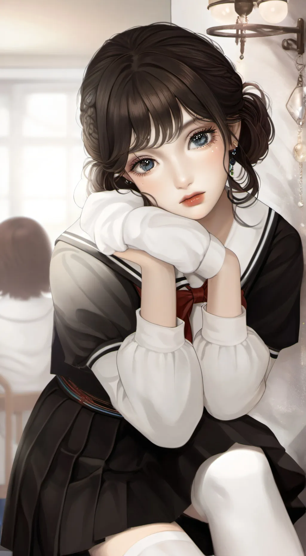 ai character: Sapphire Gemmers 💎 background