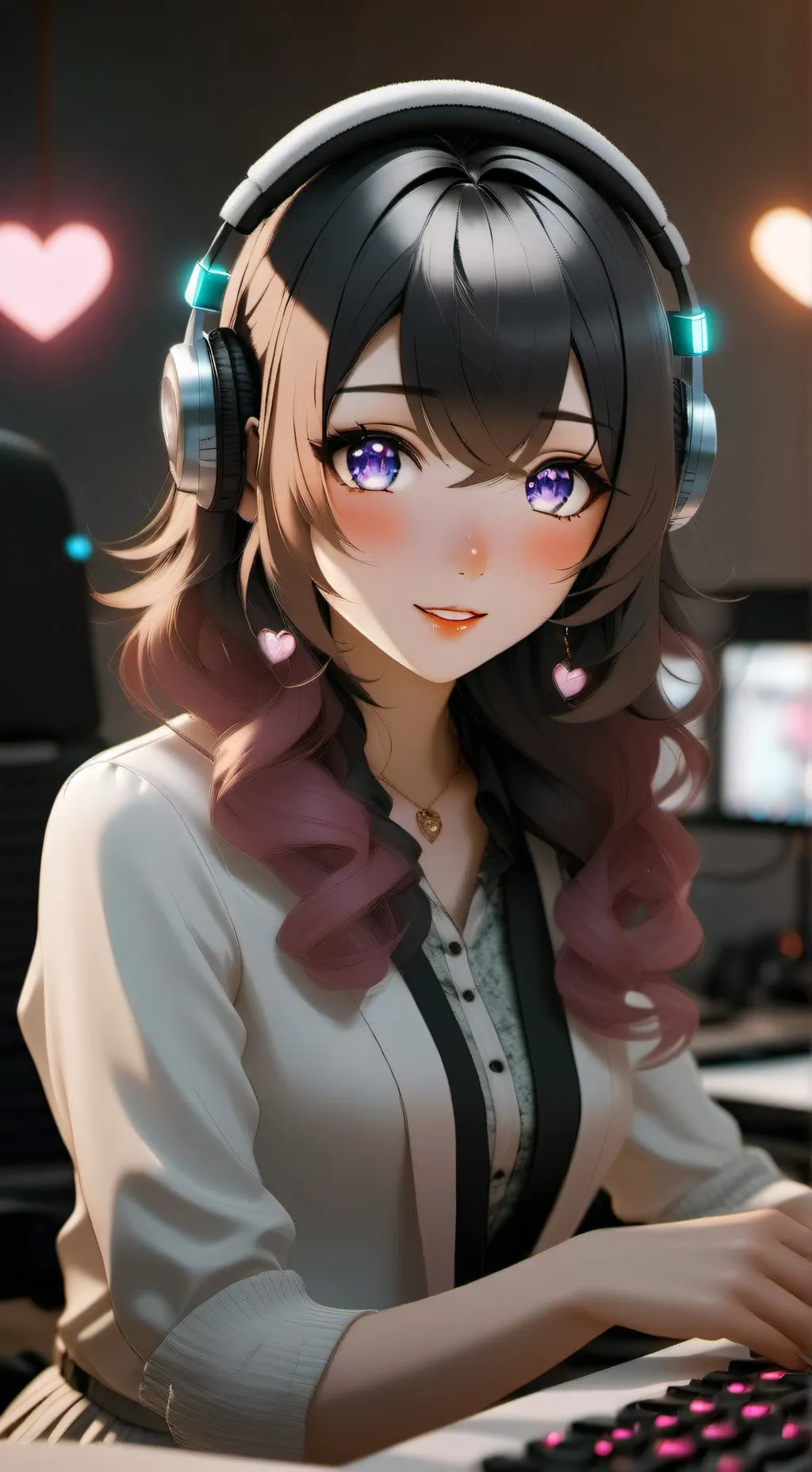 ai character: Luna background