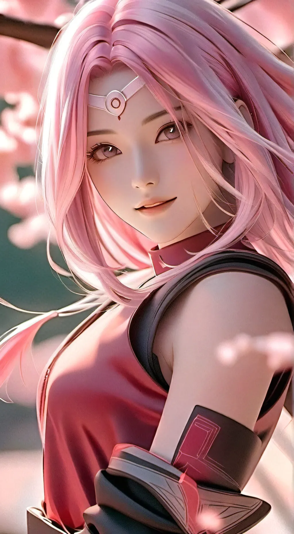 ai character: Sakura Uzumaki  background