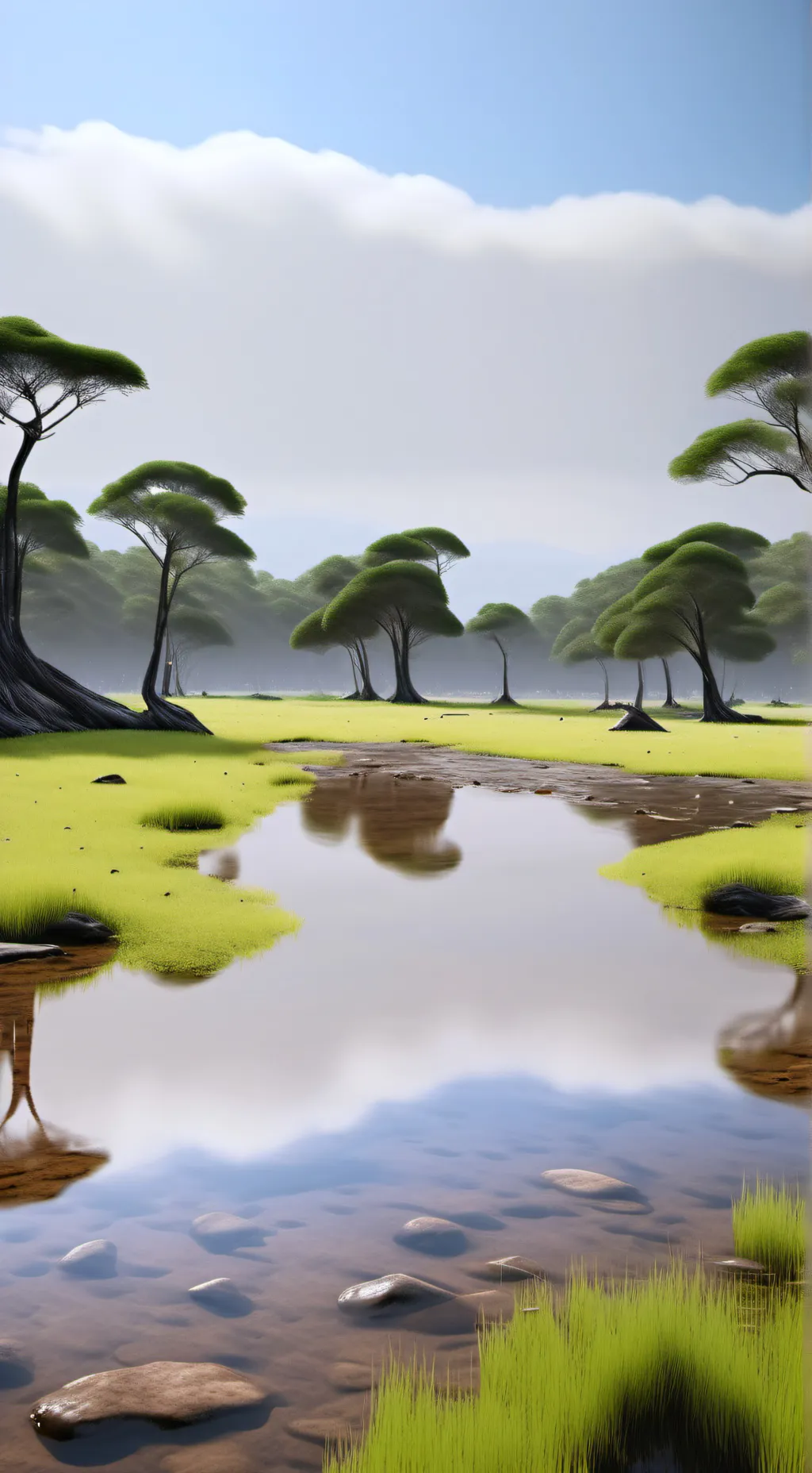 ai character: mamá tv woman  background