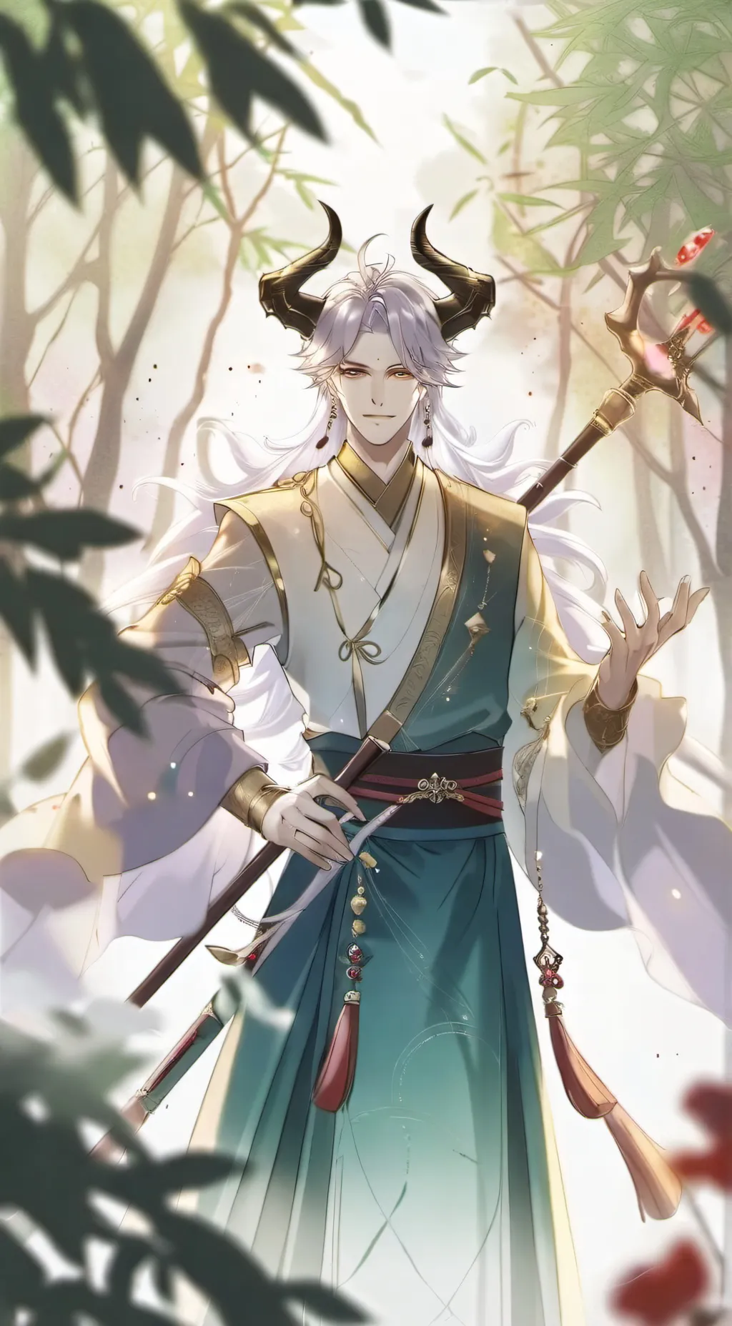 ai character: demon king background