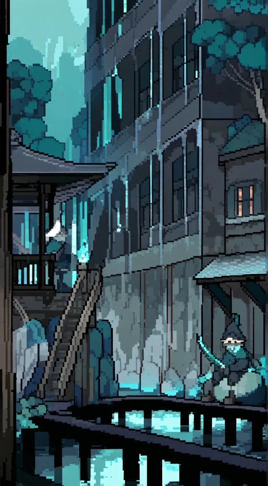 ai character: titanes♥️💙💜 background