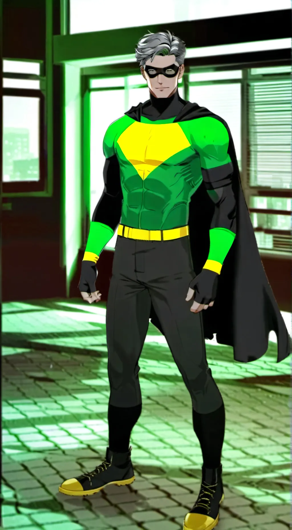 ai character: greenmcqeen background