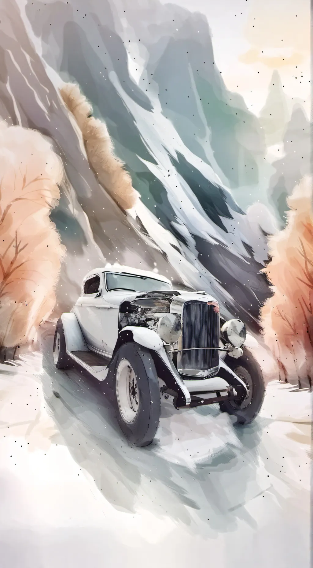 ai character: NPC cars and train background