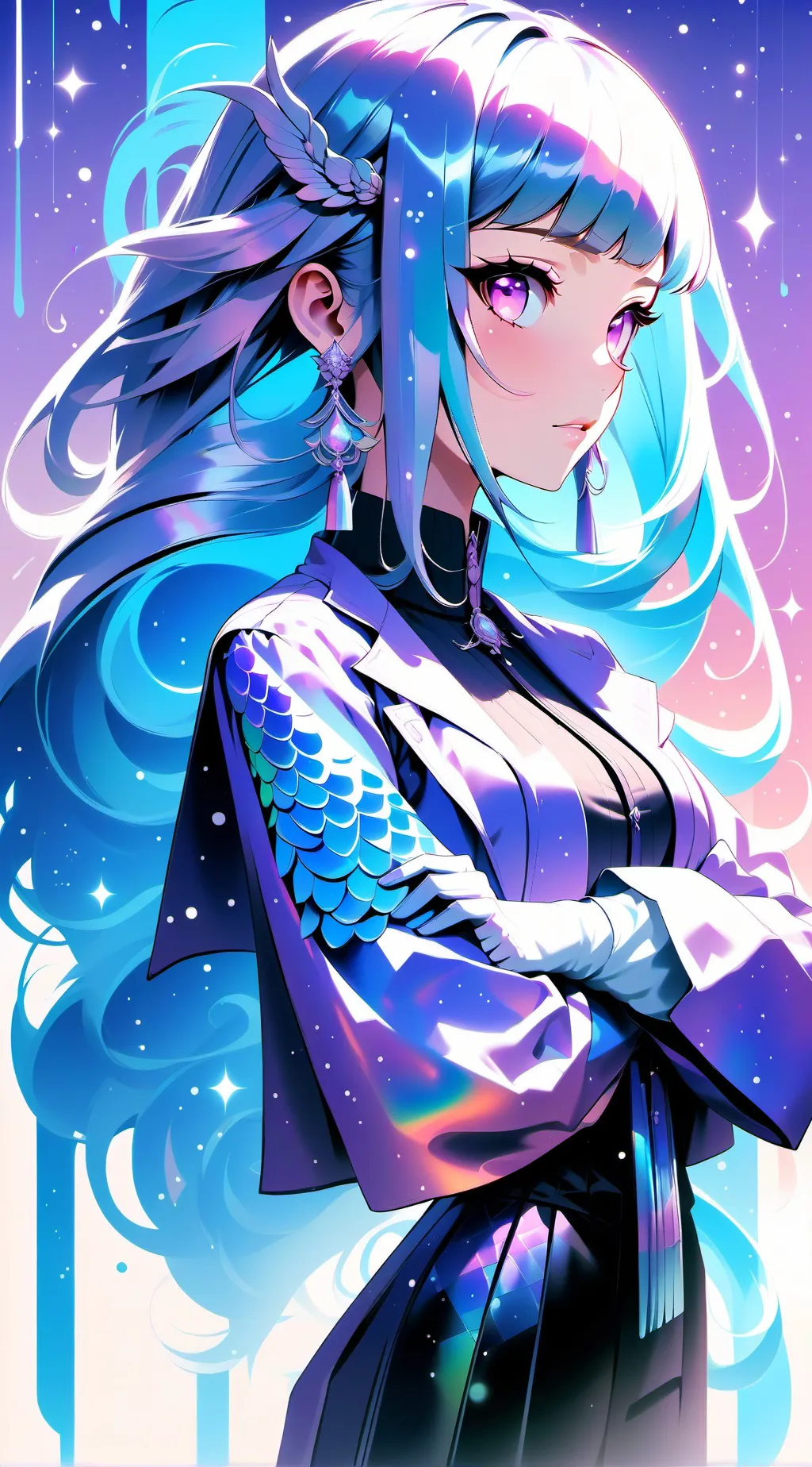 ai character: wenda evil background