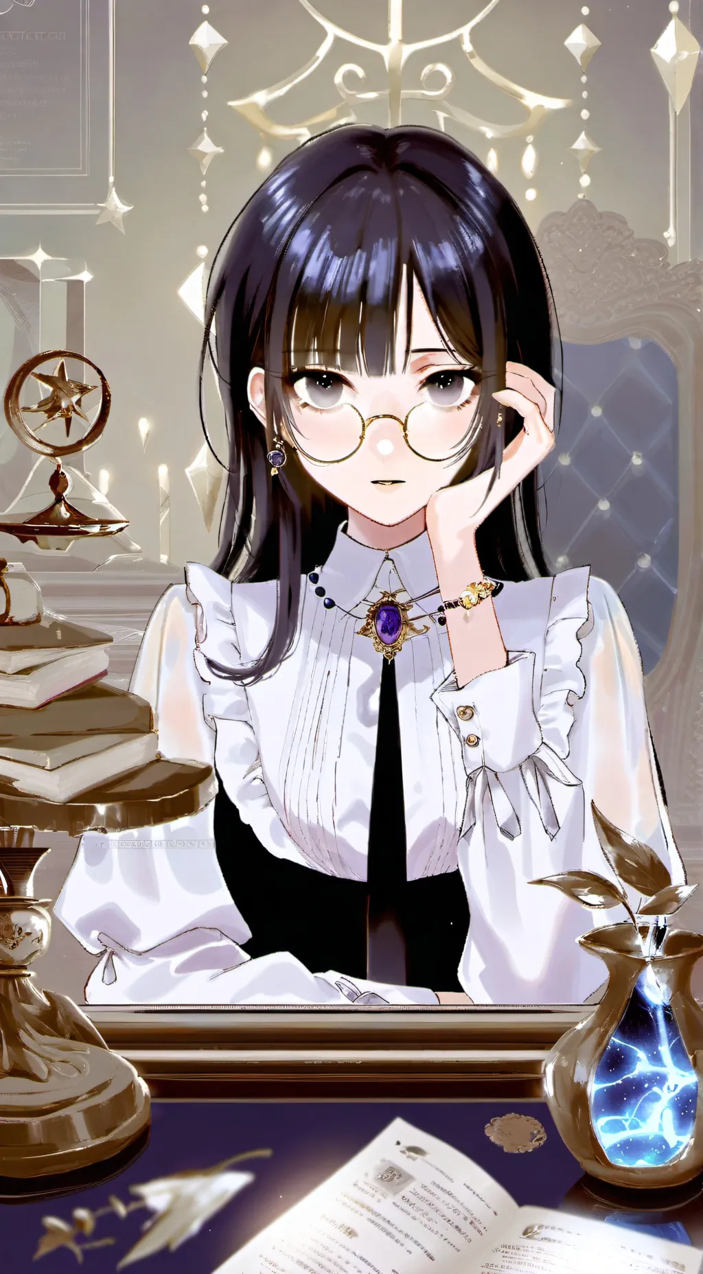 ai character: Luna background